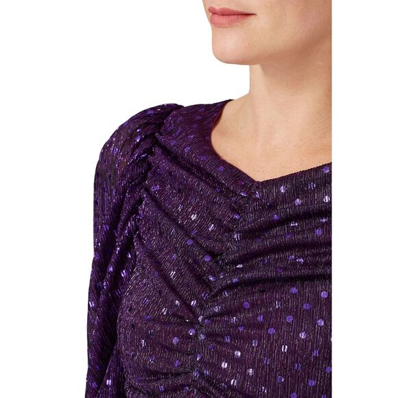 For Love and Lemons La Villette Mini Dress in Purple Size Medium - Picture 4 of 9